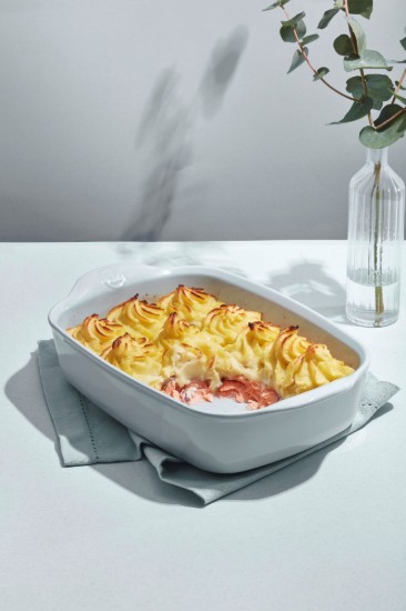 Téglalap alakú sütőtál, kerámia, 22x14,5cm/0,7L, Ecume - Emile Henry