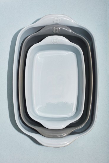 Téglalap alakú sütőtál, kerámia, 22x14,5cm/0,7L, Ecume - Emile Henry