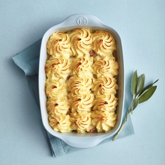 Téglalap alakú sütőtál, kerámia, 30x19cm/1.55L, Ecume - Emile Henry