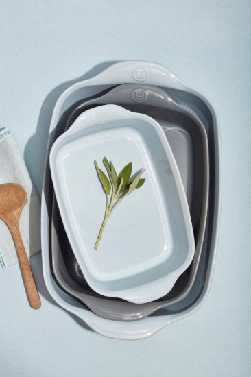 Téglalap alakú sütőtál, kerámia, 42,5x28cm/4L, Ecume - Emile Henry