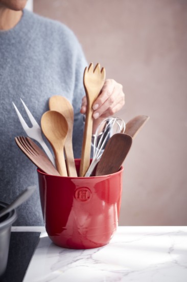 Konyhai eszköztartó, kerámia, 13 x 12 cm, Burgundy - Emile Henry