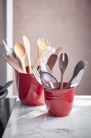 Konyhai eszköztartó, kerámia, 13 x 12 cm, Burgundy - Emile Henry