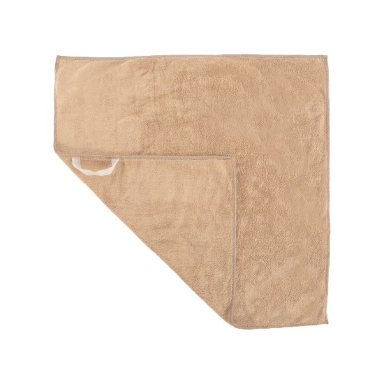 2 kéztörlőből álló készlet, mikroszálas, 50 x 50 cm, "Essential", Sand - Tiseco