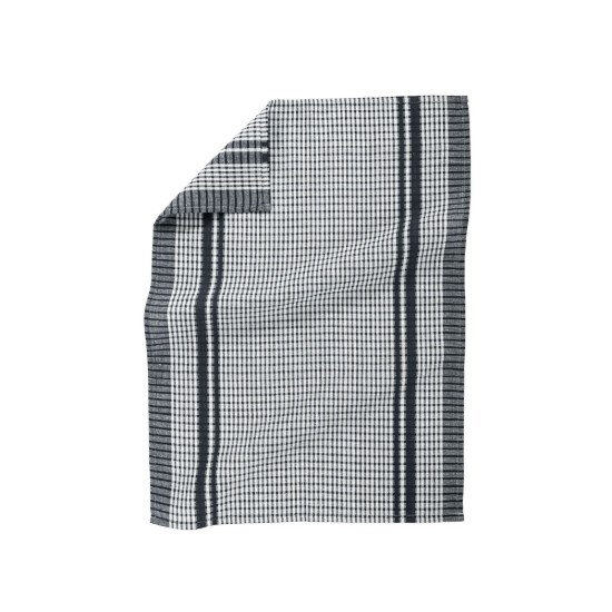 4 konyhai törlő készlet, 50 x 70 cm-es "Waffle", fekete - Tiseco