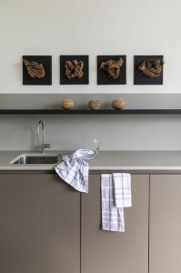 3 konyhai törölközőből álló készlet, organikus pamut, 50 x 70 cm, kék - Tiseco