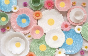Porcelán tányér, 16 cm, "Daisy Pink" - Easy Life