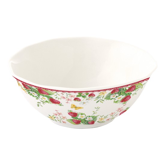Porcelán tál, 20 cm, "Jardin des Fraises" - Easy Life
