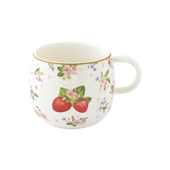 Porcelán bögre, 400ml, dombornyomott mintával, "Fancy Fruit" - Easy Life