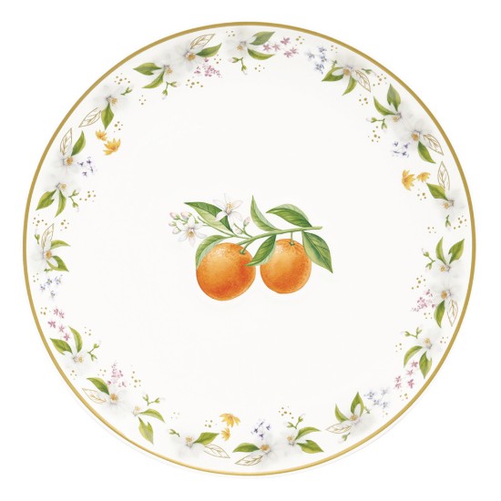 2 darabos porcelántányér-készlet, dombornyomott mintával, 16 cm, "Fancy Fruit" - Easy Life