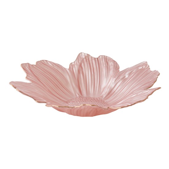 Virág alakú tál, üvegből készült, 30 cm, "Spring Glass" - Easy Life