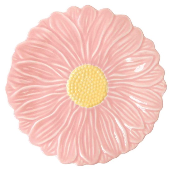 Porcelán tányér, 16 cm, "Daisy Pink" - Easy Life