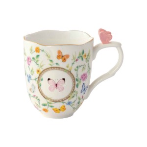 Porcelán, bögre, 350 ml, "Dancing Butterflies" - Easy Life