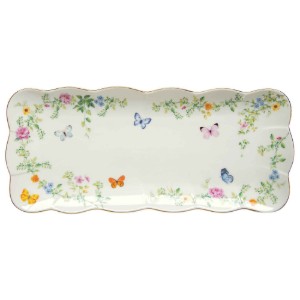 Tálal, porcelán, 36 x 14,5 cm, "Dancing Butterflies" - Easy Life