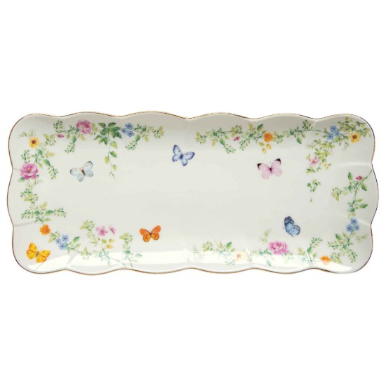 Tálal, porcelán, 36 x 14,5 cm, "Dancing Butterflies" - Easy Life