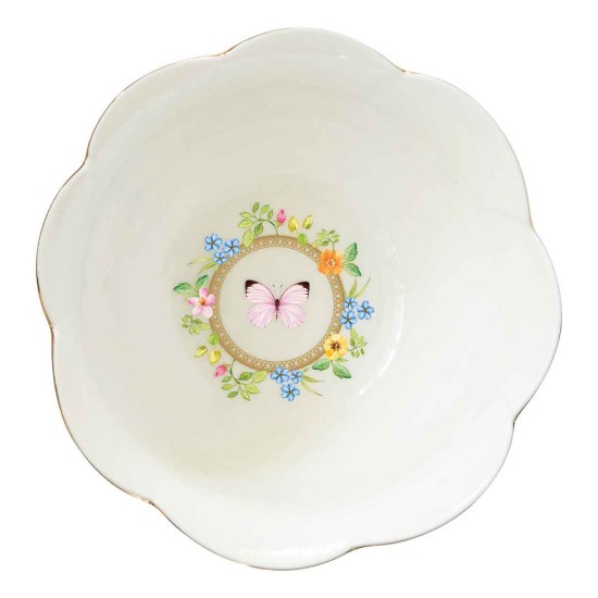 Porcelán, tál, 16 cm, "Dancing Butterflies" - Easy Life