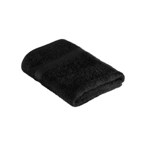 Fürdőlepedő, pamut, 70x140cm, "Riva", Black - Tiseco