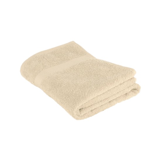 Fürdőtörlő, pamut, 100 x 150 cm, "Riva", Sand - Tiseco