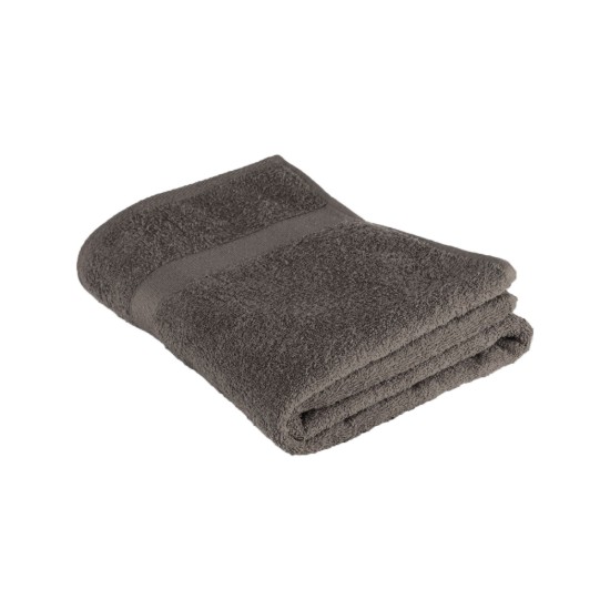 Fürdőtörlő, pamut, 100 x 150 cm, "Riva", szürke - Tiseco