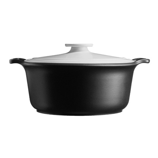 Kerámia Cocotte főzőedény, 31cm/5.5L, "Sublime +", White&Slate - Emile Henry