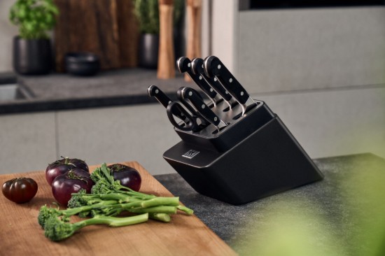 7 darabos késkészlet, beépített élező modullal, "ZWILLING Pro", Ash - Zwilling