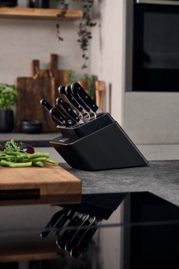 7 darabos késkészlet, beépített élező modullal, "ZWILLING Pro", Ash - Zwilling