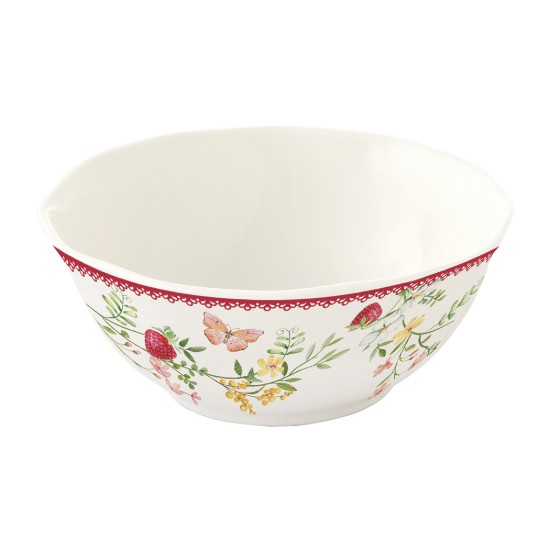 Tál, porcelán, 12 cm, "Jardin des Fraises" - Easy Life