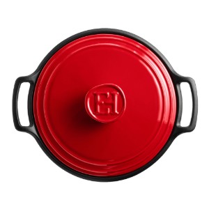 Kerámia Cocotte főzőedény, 31cm/5.5L, "Sublime +", Burgundy - Emile Henry