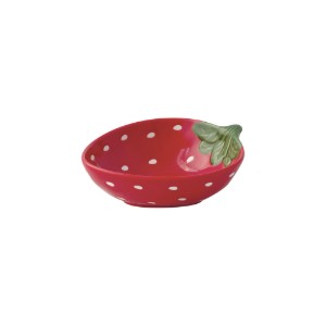 Eper alakú tál, porcelán, 15 x 12,5 cm, "Jardin des Fraises" - Easy Life