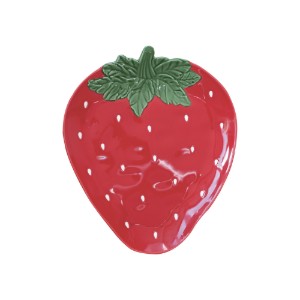 Eper alakú tál, porcelán, 20,5 x 17,5 cm, "Jardin des Fraises" - Easy Life