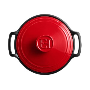 Kerámia Cocotte főzőedény, 28,5 cm/4 l, "Sublime +", Burgundy - Emile Henry