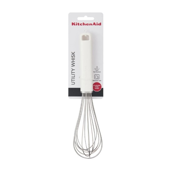 Habverő, rozsdamentes acél, 27 cm, "Classic", Porcelain White - KitchenAid