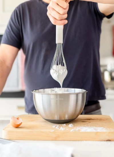 Habverő, rozsdamentes acél, 27 cm, "Classic", Porcelain White - KitchenAid