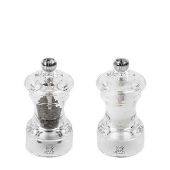 2 darabos só- és borsőrlő készlet, 10 cm, akril, "Bistro Z" - Peugeot