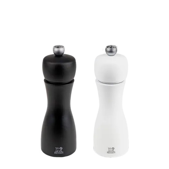 2 darabos só- és borsőrlő készlet, 15 cm, "Tahiti Z", Black&White - Peugeot