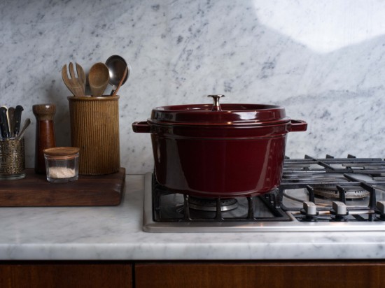 Cocotte főzőedény, öntöttvas, 28 cm/6.7L, Grenadine - Staub