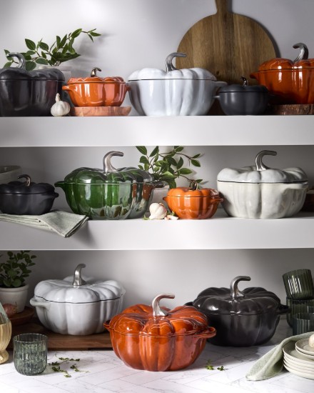 Staub - Pumpkin Cocotte fazék, öntöttvas, 24cm/3,45L, Cinnamon