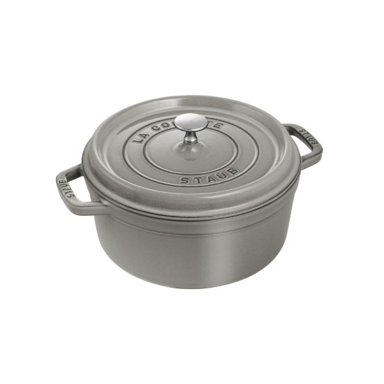 Öntöttvas Cocotte főzőedény, 24 cm/3,8 l, Graphite Grey - Staub