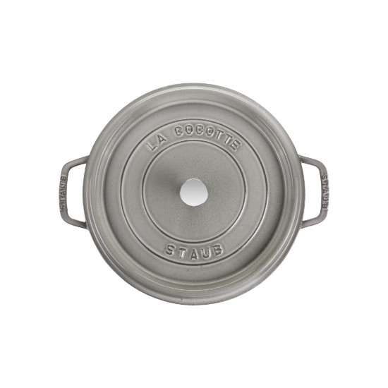 Öntöttvas Cocotte főzőedény, 24 cm/3,8 l, Graphite Grey - Staub