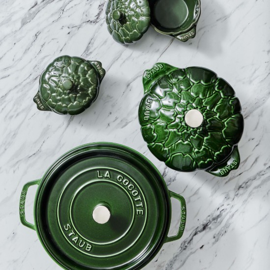 Cocotte öntöttvasból készült főzőedény, 24 cm/3,8 l, Basil - Staub