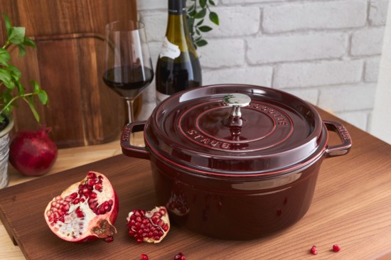 Staub - Cocotte fazék, öntöttvas, 24 cm/3,8L, Grenadine