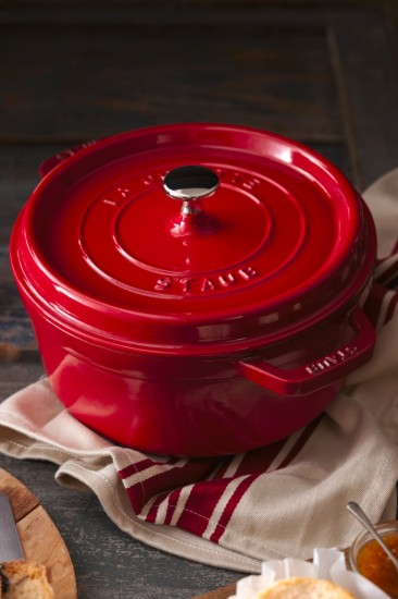 Öntöttvasból készült kókuszfőző edény 24 cm/3,8 l, Cherry - Staub