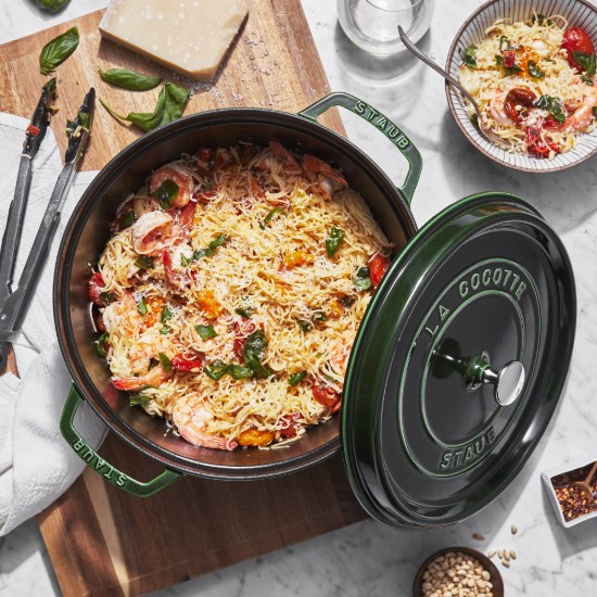 Cocotte főzőedény, öntöttvas, 28 cm/6.7L, Basil - Staub