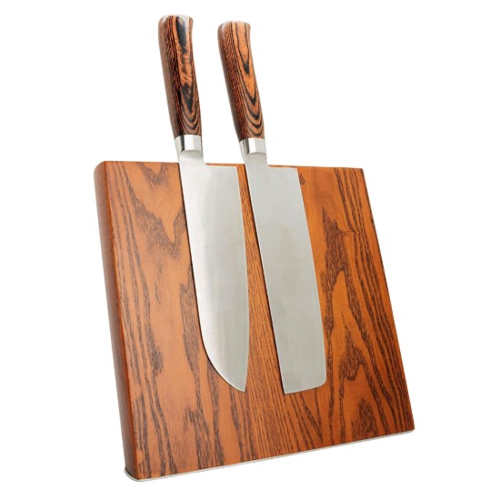 Fa mágneses késtartó 5 kés számára, "Rockingham Forge" - Grunwerg