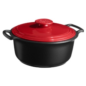 Kerámia Cocotte főzőedény, 33cm/6.5L, "Sublime +", Burgundy- Emile Henry