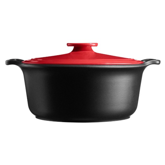 Kerámia Cocotte főzőedény, 33cm/6.5L, "Sublime +", Burgundy- Emile Henry