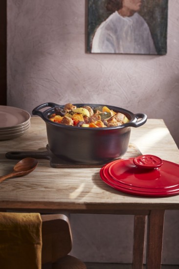 Kerámia Cocotte főzőedény, 33cm/6.5L, "Sublime +", Burgundy- Emile Henry