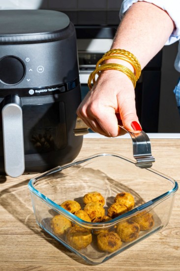 Airfryer tál, levehető fogantyúval, hőálló üveg, 20 x 18 cm / 2 L - Pyrex