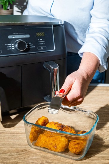 Airfryer tál, levehető fogantyúval, hőálló üveg, 20 x 14 cm / 1,5 L - Pyrex