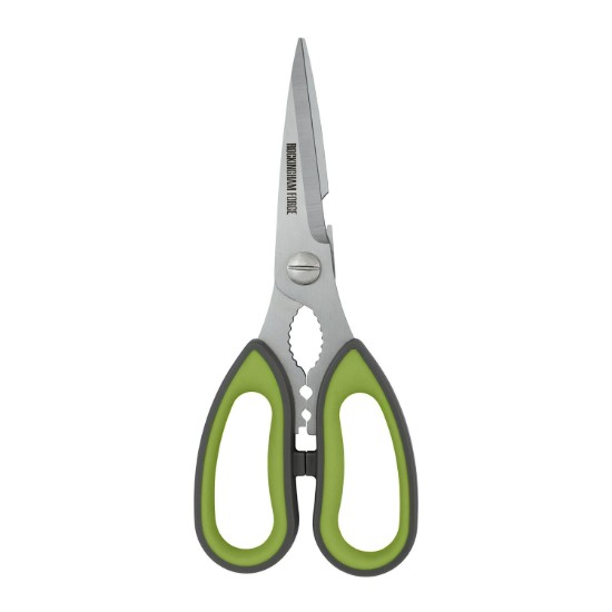 Konyhai olló puha tapintású nyelekkel, 21 cm, szürke/zöld - Grunwerg