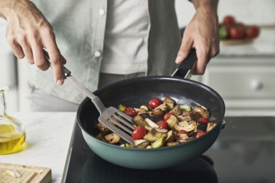 Tapadásmentes serpenyő, rozsdamentes acél, 28cm, "ZWILLING Pure", Zöld - Zwilling
